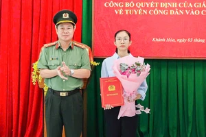 Tuyển vợ Thiếu tá Nguyễn Xuân Hải vào ngành công an