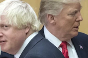 Thủ tướng Johnson và Tổng thống Trump. Ảnh: PA