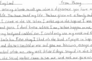 Bức thư xúc động của thiếu niên được cứu khỏi bọn buôn người