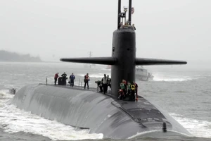 Tàu ngầm hạt nhân lớp Astute HMS Artful của Anh. Ảnh: AP