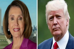 Chủ tịch Hạ viện Nancy Pelosi và Tổng thống Mỹ Donald Trump. Ảnh: FOX NEWS