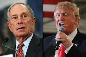Tỉ phú Michael Bloomberg (trái) và Tổng thống Mỹ Donald Trump. Ảnh: CNBC