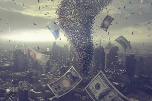 Thiệt hại kinh tế toàn cầu của dịch COVID-19 có thể lên tới 400-1.100 tỉ USD. Ảnh: RT