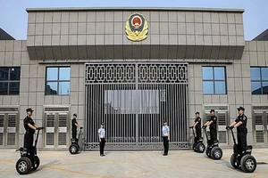 Nhà tù Rencheng ở tỉnh Sơn Đông, nơi hơn 200 tù nhân và quản giáo bị nhiễm COVID-19. Ảnh: SCMP