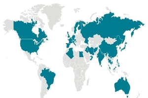 Dịch COVID-19 đã xuất hiện ở hầu hết các châu lục trên thế giới. Ảnh: CDC