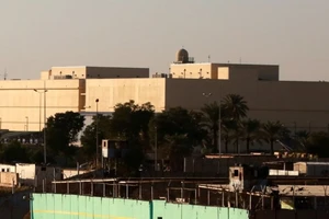 Trụ sở Đại sứ quán Mỹ ở Iraq (Ảnh chụp ngày 4-1). Ảnh: BBC