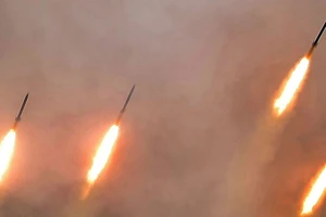 Một vụ phóng tên lửa của Triều Tiên hồi tháng 7-2018. Ảnh: KCNA