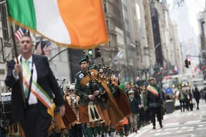 Cuộc diễu hành nhân Ngày Thánh Patrick tại New York năm 2019. Ảnh: AP