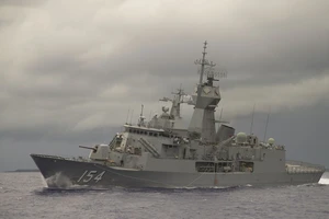 Tàu hộ vệ HMAS Parramatta của Hải quân Hoàng gia Úc. Ảnh: HẢI QUÂN HOÀNG GIA ÚC