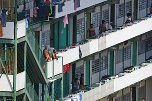 Một khu ký túc xá dành cho lao động nhập cư ở Singapore. Ảnh: GETTY IMAGES