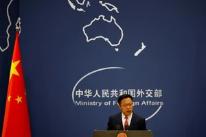 Người phát ngôn Bộ Ngoại giao Trung Quốc Triệu Lập Kiên. Ảnh: REUTERS