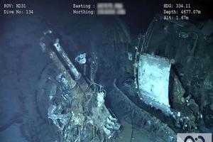 Một khẩu súng phòng không vẫn còn nguyên vẹn.