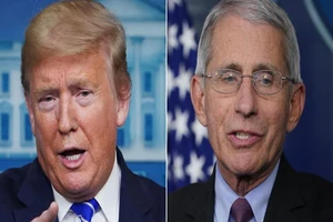 ổng thống Donald Trump và Chuyên gia y tế hàng đầu Lực lượng đặc nhiệm COVID-19 của Nhà Trắng, Tiến sĩ Anthony Fauci.