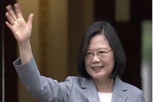 Lãnh đạo Đài Loan Thái Anh Văn chính thức tuyên thệ nhậm chức vào sáng ngày 20-5. Ảnh: SOUTH CHINA MORNING POST