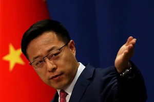Người phát ngôn Bộ Ngoại giao Trung Quốc Triệu Lập Kiên. Ảnh: REUTERS