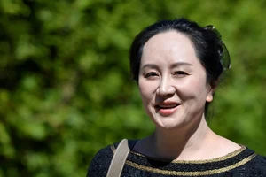 Giám đốc tài chính Tập đoàn công nghệ Huawei Mạnh Vãn Châu. Ảnh: REUTERS