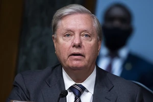 Chủ tịch Ủy ban Tư pháp Thượng viện Mỹ Lindsey Graham. Ảnh: BLOOMBERG