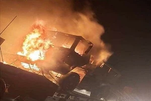 Đoàn xe quân sự Mỹ bị tấn công ở Iraq