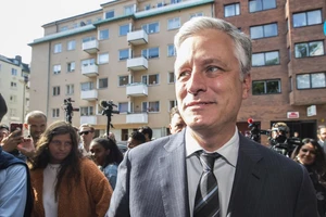 Cố vấn An ninh Quốc gia Mỹ Robert O’Brien trong chuyến thăm Saudi Arabia vào tháng 8-2018. Ảnh: AP