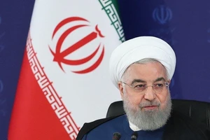 Tổng thống Iran Hassan Rouhani phát biểu tại Tehran, Iran vào ngày 23-5-2020.
