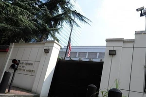 Lãnh sự quán Mỹ ở TP Thành Đô. Ảnh: AFP