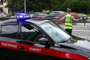 Lực lược an ninh Nga đang điều tiết giao thông sau khi ngăn chặn thành công kẻ khủng bố ở thủ đô Moscow ngày 27-7.