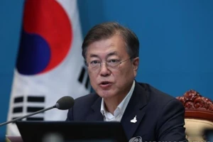 Tổng thống Hàn Quốc Moon Jae-in. Ảnh: YONHAP NEWS