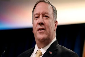 Ngoại trưởng Mỹ Mike Pompeo trong một cuộc họp báo tại Washington (Mỹ) ngày 18-11-2019. Ảnh: WASHINGTON POST