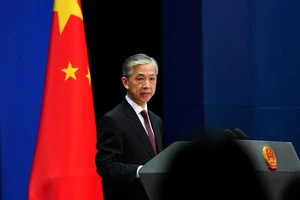 Người phát ngôn Bộ Ngoại giao Trung Quốc Uông Văn Bân. Ảnh: REUTERS