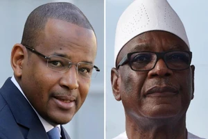 Tổng thống Mali Ibrahim Boubacar Keita (phải) và Thủ tướng Mali Boubou Cissé (trái). Ảnh: AFP/GETTY IMAGES