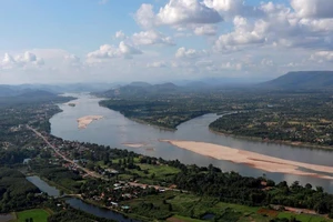 Một phần sông Mekong dọc theo biên giới giữa Lào và Thái Lan.