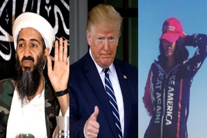 Trùm khủng bố Osama bin Laden, Tổng thống Donald Trump và Noor bin Ladin.