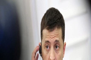 Tổng thống Ukraine Volodymyr Zelensky. 