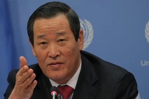 Đại sứ Triều Tiên tại LHQ Kim Song. Ảnh: REUTERS