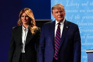 Tổng thống Mỹ Donald Trump và Đệ nhất phu nhân Melania Trump. Ảnh: CNN