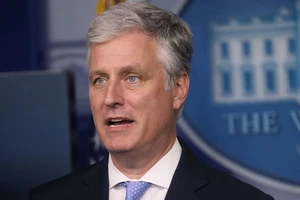 Cố vấn an ninh quốc gia Mỹ Robert O'Brien. Ảnh: REUTERS