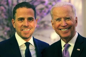 Cựu Phó Tổng thống Mỹ Joe Biden và con trai Hunter Biden. Ảnh: FOX NEWS