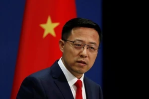 Người phát ngôn Bộ Ngoại giao Trung Quốc Triệu Lập Kiên. Ảnh: REUTERS