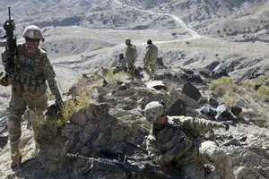 Quân đội Mỹ làm nhiệm vụ ở Afghanistan.