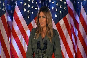 Đệ nhất phu nhân Melania Trump. Ảnh: AP