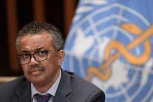 Tổng Giám đốc Tổ chức Y tế Thế giới Tedros Adhanom Ghebreyesus tham dự cuộc họp báo tại trụ sở WHO ở Geneva, Thụy Sĩ ngày 3-7.