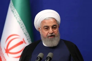 Tổng thống Iran Hassan Rouhani phát biểu tại cuộc họp báo ở New York, Mỹ, ngày 26-9-2019.