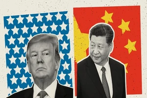 Tổng thống Mỹ Donald Trump (trái) và Chủ tịch Trung Quốc Tập Cận Bình. 