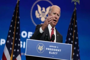 Tổng thống tân cử Joe Biden phát biểu tại quê nhà Delaware. Ảnh: Joe Raedle/GETTY IMAGES