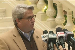 Ông Gabriel Sterling phát biểu trước báo giới hôm 1-12. Ảnh: 11ALIVE