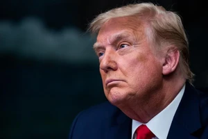 Tổng thống Donald Trump trong một cuộc họp báo ở Nhà Trắng ngày 28-11. Ảnh: REUTERS