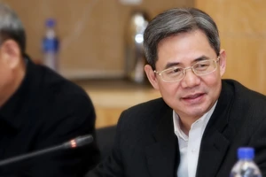 Thứ trưởng Ngoại giao Trung Quốc Trịnh Trạch Quang trong một hội thảo khoa học ở thủ đô Bắc Kinh hồi tháng 10-2019. Ảnh: SCMP