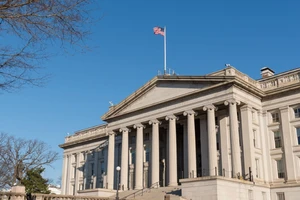 Trụ sở Bộ Tài chính Mỹ ở thủ đô Washington DC, Mỹ (Ảnh chụp vào tháng 11-2018). Ảnh: REUTERS