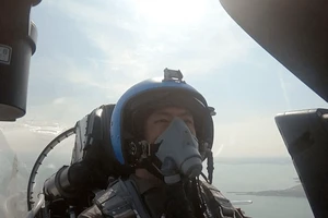 Không quân Trung Quốc và Nga tuần tra chung hôm 22-12. Ảnh: SCMP