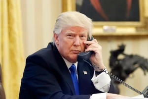 Tổng thống Donald Trump trong một phiên làm việc ở Nhà Trắng hồi tháng 3. Ảnh: REUTERS